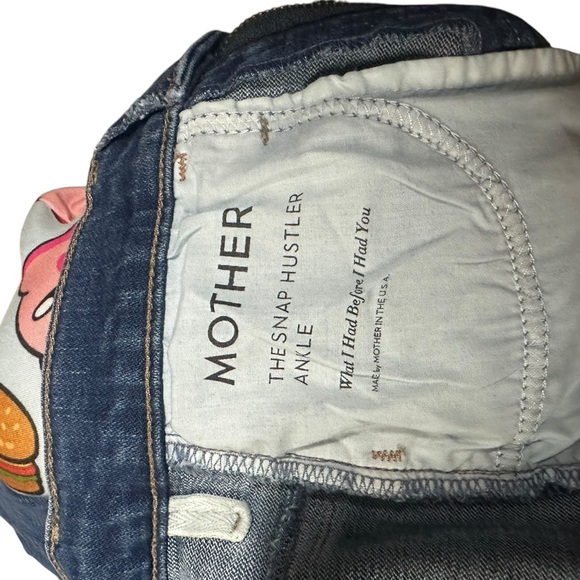 MOTHER The Snap Hustler Ankle Jeans EUC Size 25 - Picture 11 of 12